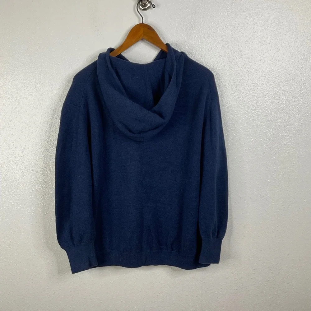 Vince Men's Blue Cotton Hooded Sweater Size Small‎